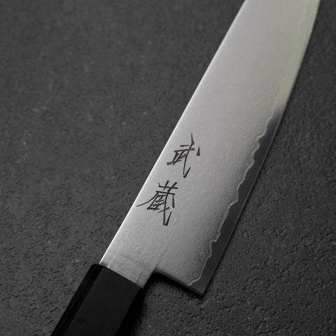 Petty VG-10 Damascus Pakka Handle 135mm-[Musashi]-[Japanese-Kitchen-Knives]