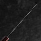 Petty VG-10 Damascus Shitan Ebony Handle 130mm (5.1”)-[Musashi]-[Japanese-Kitchen-Knives]