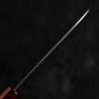 Petty VG-10 Damascus Yamanaka Red Urushi Handle 135mm-[Musashi]-[Japanese-Kitchen-Knives]