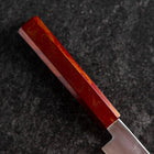 Petty VG-10 Damascus Yamanaka Red Urushi Handle 135mm-[Musashi]-[Japanese-Kitchen-Knives]
