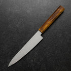Petty VG-10 Damascus Yellow-Brown Birch Handle 150mm-[Musashi]-[Japanese-Kitchen-Knives]