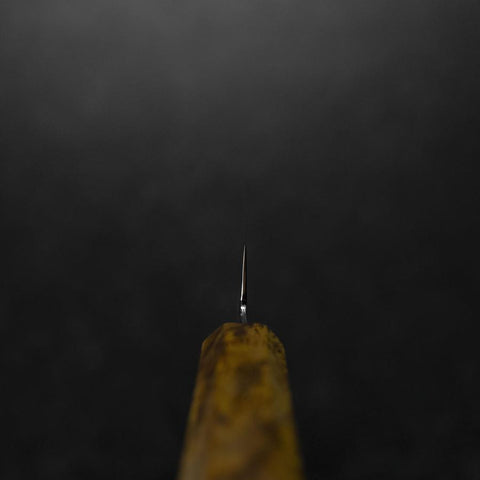 Petty VG-10 Damascus Yellow-Brown Birch Handle 150mm-[Musashi]-[Japanese-Kitchen-Knives]