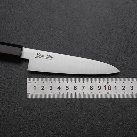 Petty VG-10 Polished Ebony Handle 115mm-[Musashi]-[Japanese-Kitchen-Knives]