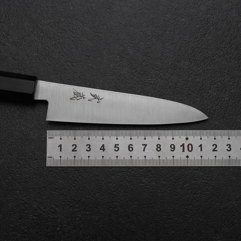 Petty VG-10 Polished Ebony Handle 115mm-[Musashi]-[Japanese-Kitchen-Knives]