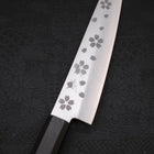 Petty VG-10 Polished Sakura Ebony Handle 150mm (5.9”)-[Musashi]-[Japanese-Kitchen-Knives]