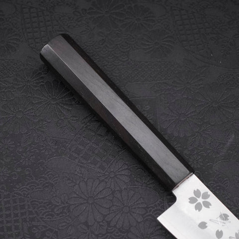 Petty VG-10 Polished Sakura Ebony Handle 150mm (5.9”)-[Musashi]-[Japanese-Kitchen-Knives]