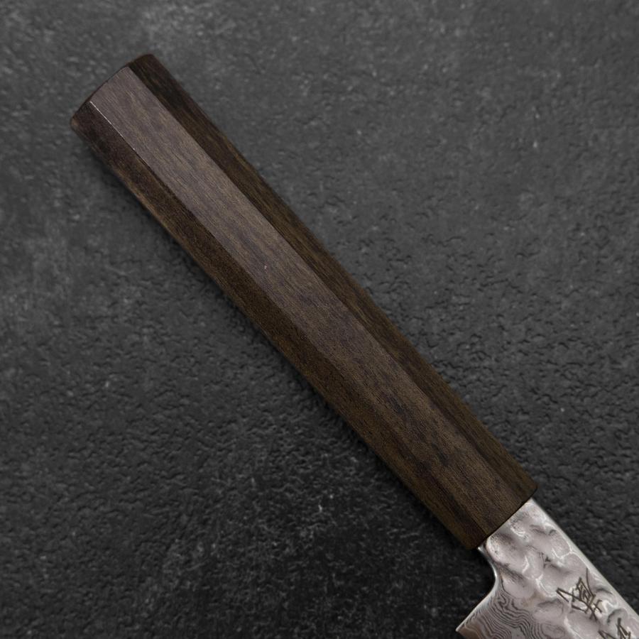 Petty VG-10 Tsuchime Damascus Ashwood Handle 150mm-[Musashi]-[Japanese-Kitchen-Knives]