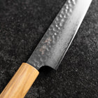 Petty VG-10 Tsuchime Damascus Olive Handle 150mm-[Musashi]-[Japanese-Kitchen-Knives]