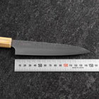 Petty VG-10 Tsuchime Damascus Olive Handle 150mm-[Musashi]-[Japanese-Kitchen-Knives]
