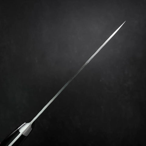 Petty VG-10 Tsuchime Damascus Western-Blue Handle 135mm (5.3”)-[Musashi]-[Japanese-Kitchen-Knives]