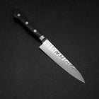 Petty VG-10 Tsuchime Damascus Western-Blue Handle 135mm (5.3”)-[Musashi]-[Japanese-Kitchen-Knives]