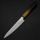 Petty VG-10 Tsuchime Damascus Yaki-Urushi Handle 150mm (5.9”)-[Musashi]-[Japanese-Kitchen-Knives]