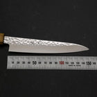 Petty VG-10 Tsuchime Damascus Yaki-Urushi Handle 150mm (5.9”)-[Musashi]-[Japanese-Kitchen-Knives]