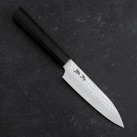 Petty VG-10 Tsuchime Ebony Handle 120mm (4.7”)-[Musashi]-[Japanese-Kitchen-Knives]