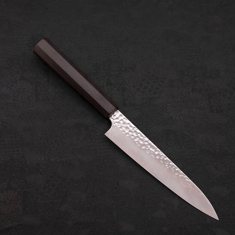 Petty VG-10 Tsuchime Ebony Handle 150mm (5.9”)-[Musashi]-[Japanese-Kitchen-Knives]