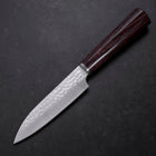 Petty VG-10 Tsuchime Oval Mahogany Handle 120mm (4.7”)-[Musashi]-[Japanese-Kitchen-Knives]
