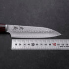 Petty VG-10 Tsuchime Oval Mahogany Handle 120mm (4.7”)-[Musashi]-[Japanese-Kitchen-Knives]