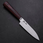 Petty VG-10 Tsuchime Oval Mahogany Handle 120mm (4.7”)-[Musashi]-[Japanese-Kitchen-Knives]