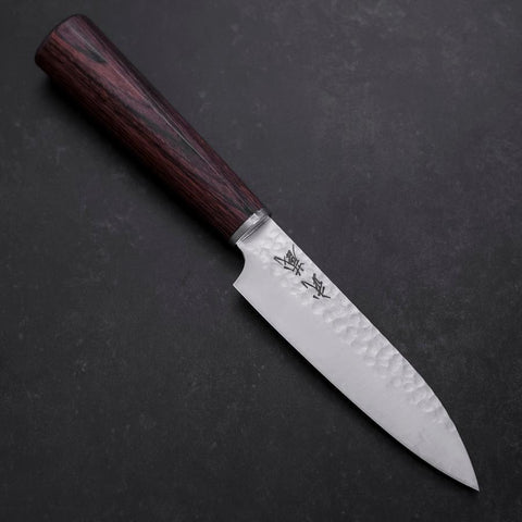 Petty VG-10 Tsuchime Oval Mahogany Handle 120mm (4.7”)-[Musashi]-[Japanese-Kitchen-Knives]