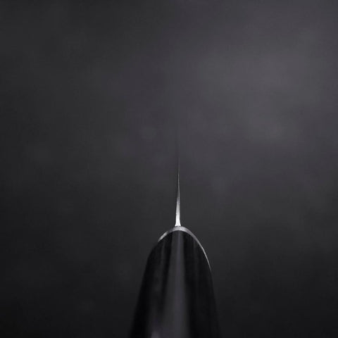 Petty VG-10 Tsuchime Oval Purple Handle 120mm-[Musashi]-[Japanese-Kitchen-Knives]