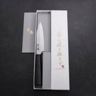 Petty VG-10 Tsuchime Oval Purple Handle 120mm-[Musashi]-[Japanese-Kitchen-Knives]
