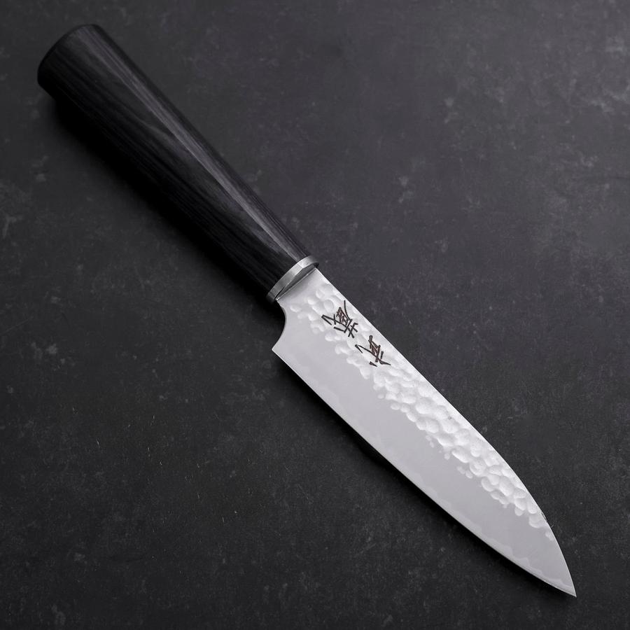 ペティ VG-10 槌目ダマスカス 黒檀水牛柄 120mm – MUSASHI