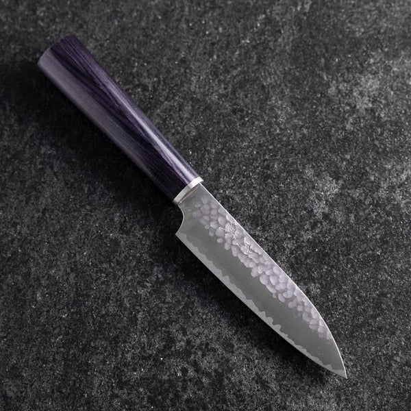 ペティナイフ VG-10 槌目 紫柄 120mm – MUSASHI
