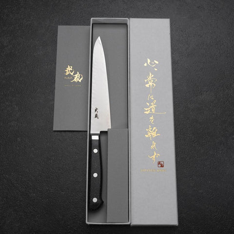 Petty VG-5 Tsuchime Black Marble Handle 150mm (5.9”)-[Musashi]-[Japanese-Kitchen-Knives]