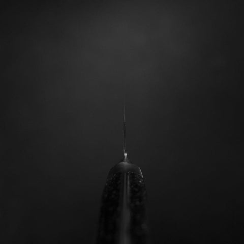 Petty VG-5 Tsuchime Black Marble Handle 150mm-[Musashi]-[Japanese-Kitchen-Knives]