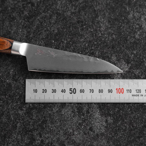 Petty VG-5 Tsuchime Western Brown Handle 90mm (3.5”)-[Musashi]-[Japanese-Kitchen-Knives]
