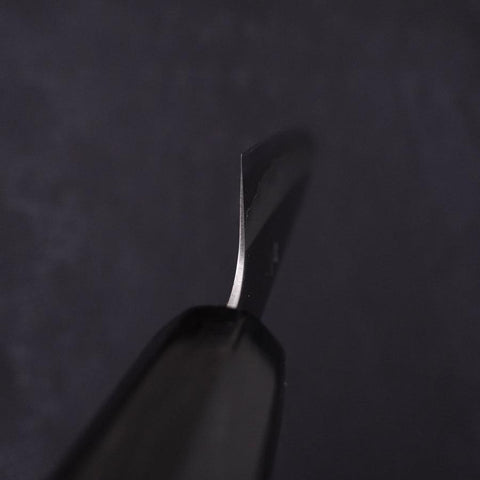 Petty White Steel #1 Polished Buffalo Magnolia Handle 135mm (5.3”)-[Musashi]-[Japanese-Kitchen-Knives]