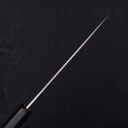 Petty White Steel #1 Polished Buffalo Magnolia Handle 135mm (5.3”)-[Musashi]-[Japanese-Kitchen-Knives]