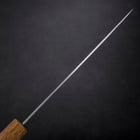 Petty White Steel #1 Polished Oak Handle 150mm (5.9”)-[Musashi]-[Japanese-Kitchen-Knives]