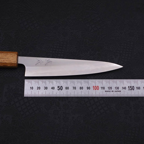 Petty White Steel #1 Polished Yaki Urushi Handle 135mm (5.3”)-[Musashi]-[Japanese-Kitchen-Knives]