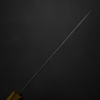 Petty White Steel #1 Tsuchime Oak Handle 140mm-[Musashi]-[Japanese-Kitchen-Knives]