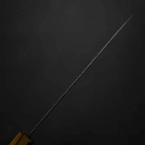 Petty White Steel #1 Tsuchime Oak Handle 140mm-[Musashi]-[Japanese-Kitchen-Knives]