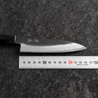 Petty White Steel #2 Kurouchi Buffalo Ebony Handle 130mm-[Musashi]-[Japanese-Kitchen-Knives]