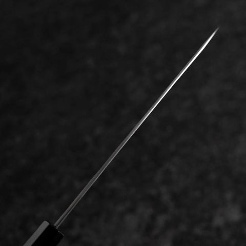 Petty White Steel #2 Kurouchi Buffalo Ebony Handle 160mm-[Musashi]-[Japanese-Kitchen-Knives]