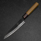 Petty White Steel #2 Kurouchi Zelkova Handle 150mm-[Musashi]-[Japanese-Kitchen-Knives]