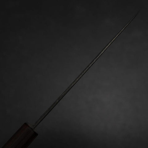 Petty White Steel #2 Kurouchi Zelkova Handle 150mm-[Musashi]-[Japanese-Kitchen-Knives]