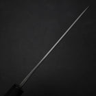 Petty White Steel #2 Stainless Clad Kurouchi Chokin Auspicious Cloud-Sun Buffalo Ebony Handle 150mm-[Musashi]-[Japanese-Kitchen-Knives]