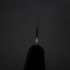 Petty White Steel #2 Stainless Clad Kurouchi Chokin Butterfly Buffalo Ebony Handle 150mm-[Musashi]-[Japanese-Kitchen-Knives]