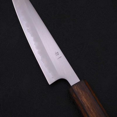 Petty White steel #1 Polished Sumi Urushi Handle 135mm-White steel #1-Polished-Japanese Handle-[Musashi]-[Japanese-Kitchen-Knives]