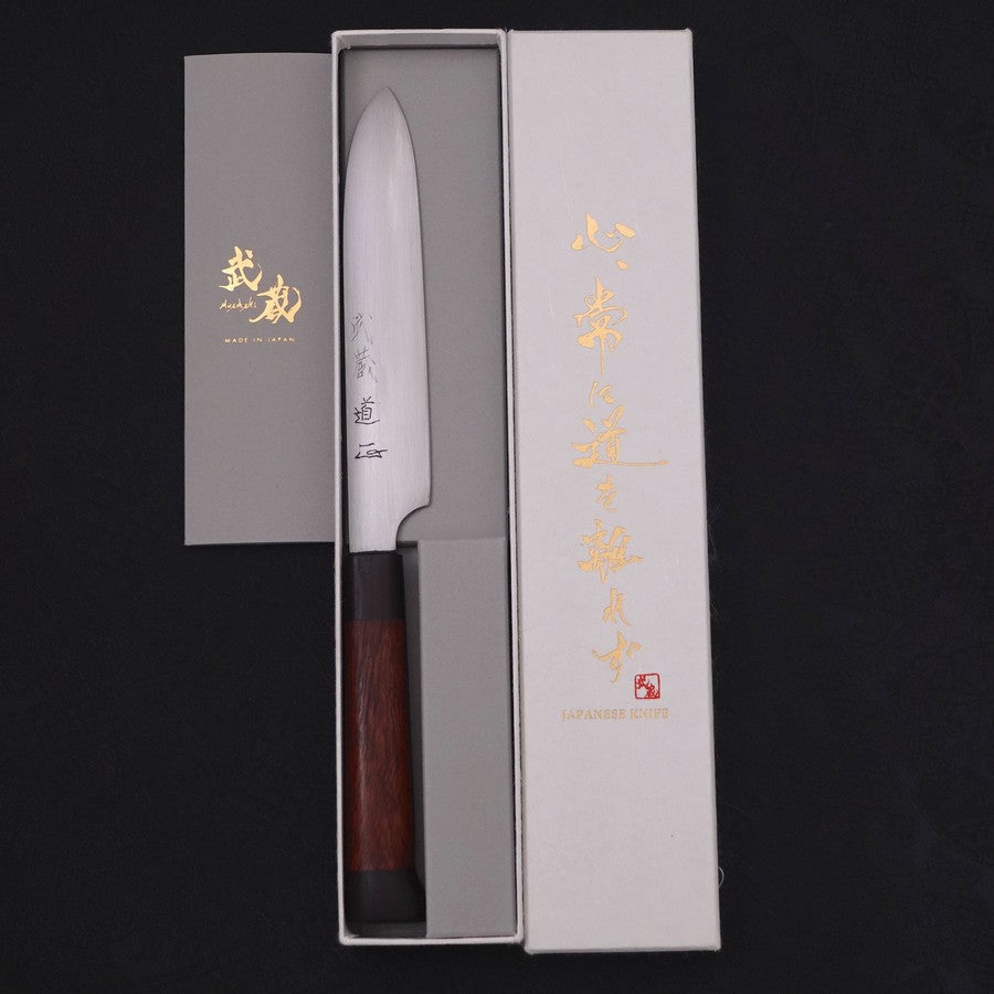 Petty White steel #1 Super Polished Shitan Handle 150mm-Japanese Handle-[Musashi]-[Japanese-Kitchen-Knives]