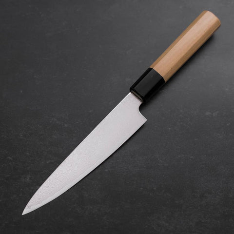 Petty ZA-18 Damascus Buffalo Magnolia Handle 150mm (5.9”)-[Musashi]-[Japanese-Kitchen-Knives]