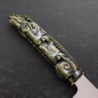Petty ZA-18 Damascus Ceramics Dragon Handle 150mm (5.9”)-[Musashi]-[Japanese-Kitchen-Knives]