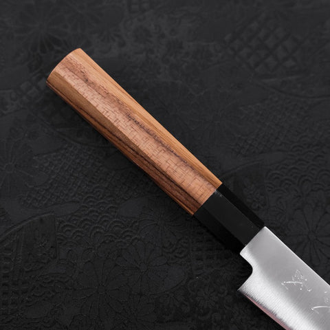 Petty ZDP-189 Polished Buffalo Teak Handle 150mm (5.9”)-[Musashi]-[Japanese-Kitchen-Knives]