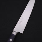 Petty knife AUS-8 Polished Western Blue Handle 150mm (5.9”)-[Musashi]-[Japanese-Kitchen-Knives]
