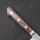 Petty knife AUS-8 Polished Western Mahogany Handle 150mm (5.9”)-[Musashi]-[Japanese-Kitchen-Knives]