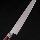 Petty knife AUS-8 Polished Western Red Handle 130mm (5.1”)-[Musashi]-[Japanese-Kitchen-Knives]